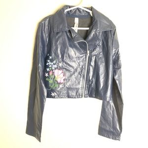 Knitworks faux leather girls size Medium